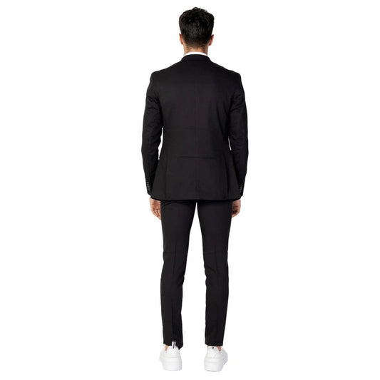 Jack & Jones Black Polyester Two-Piece Suit