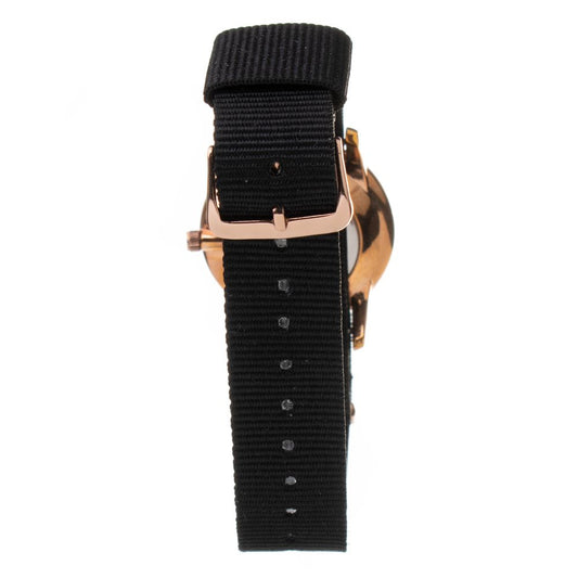 ARABIANS Black Textile Dress Watch