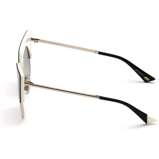 WEB EYEWEAR Black Metal Sunglasses