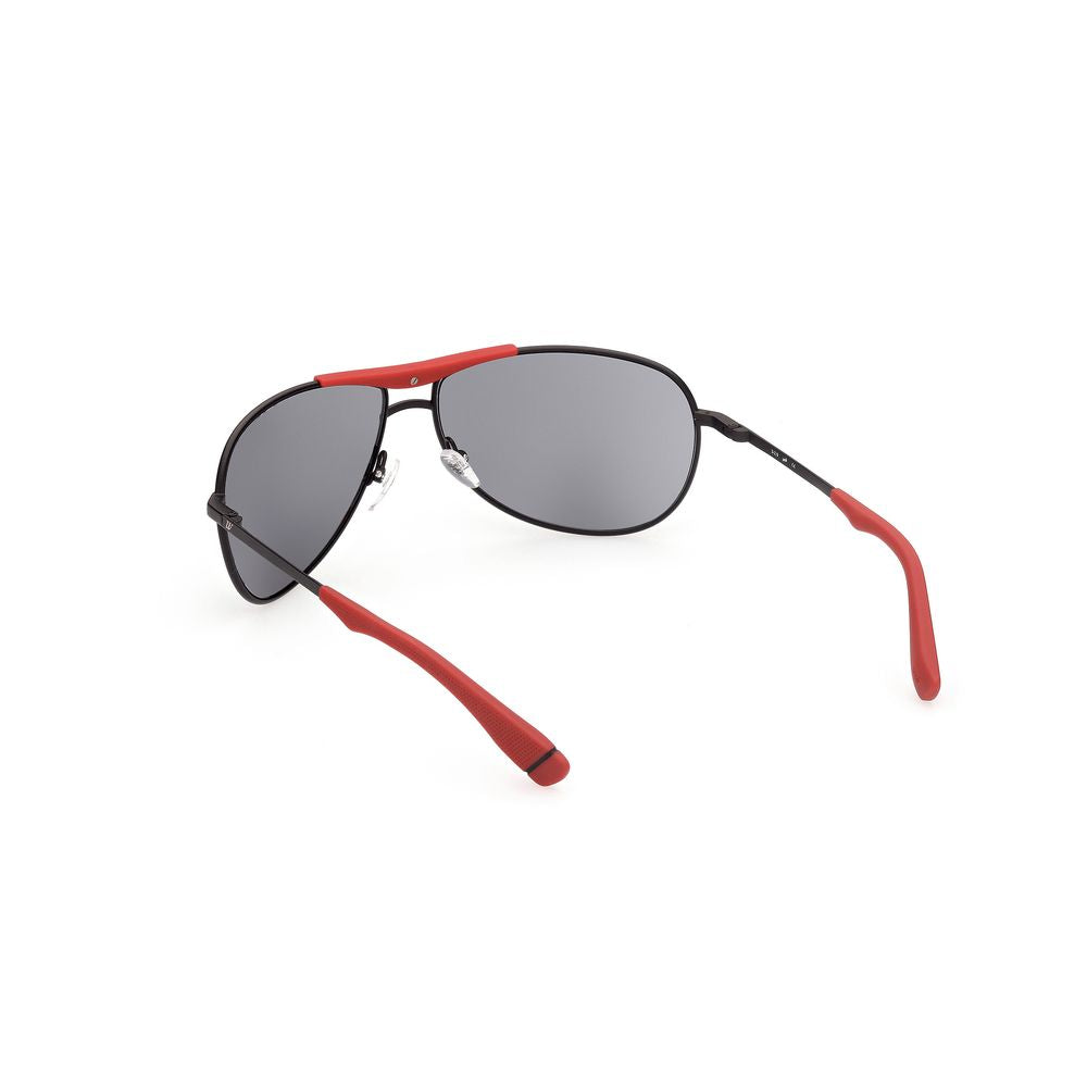 WEB EYEWEAR Black Metal Sunglasses