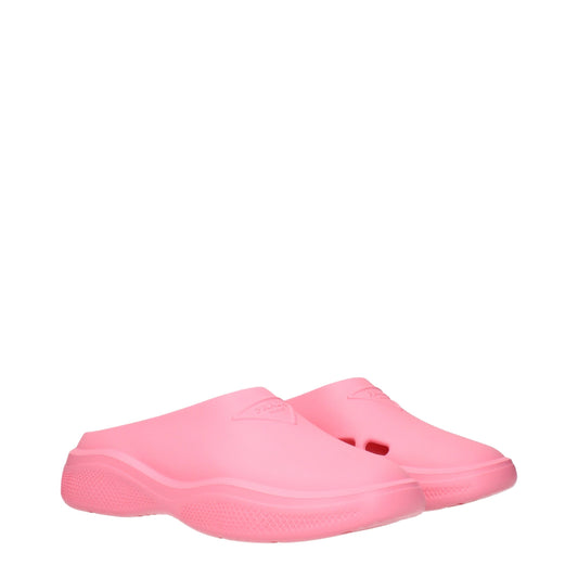 Prada Pink Cotton Slippers