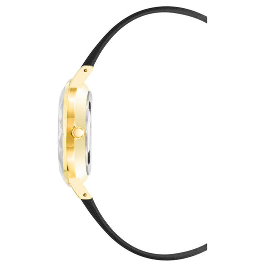 Juicy Couture Black Plastic Dress Watch