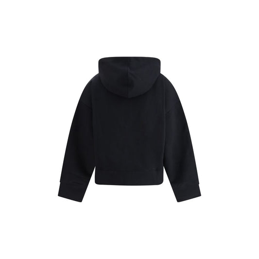Ganni Black Cotton Sweatshirt