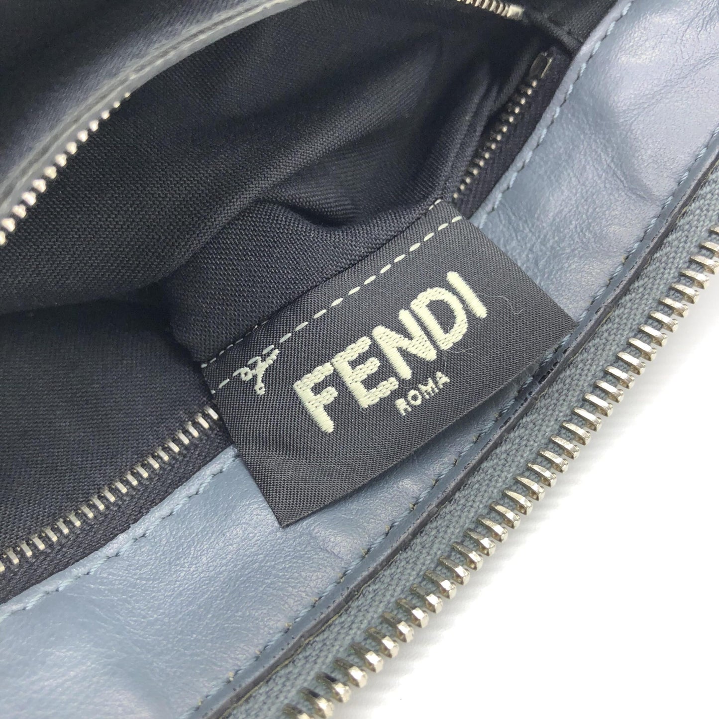 Fendi Leather Pouch With Monster Design