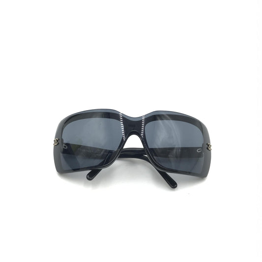 Chanel Oversized Black Sunglasses With Case