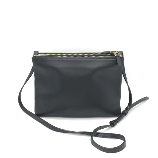 Celine Trio Black Leather Shoulder Bag