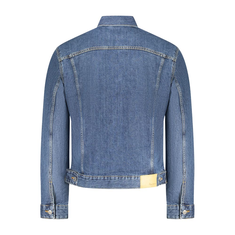 Pepe Jeans Blu Cotton Men Jacket