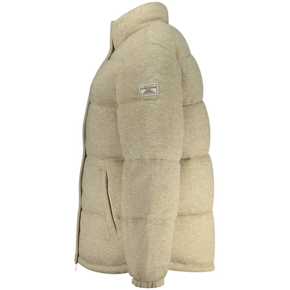Guess Jeans Beige Polyester Women's Jacket