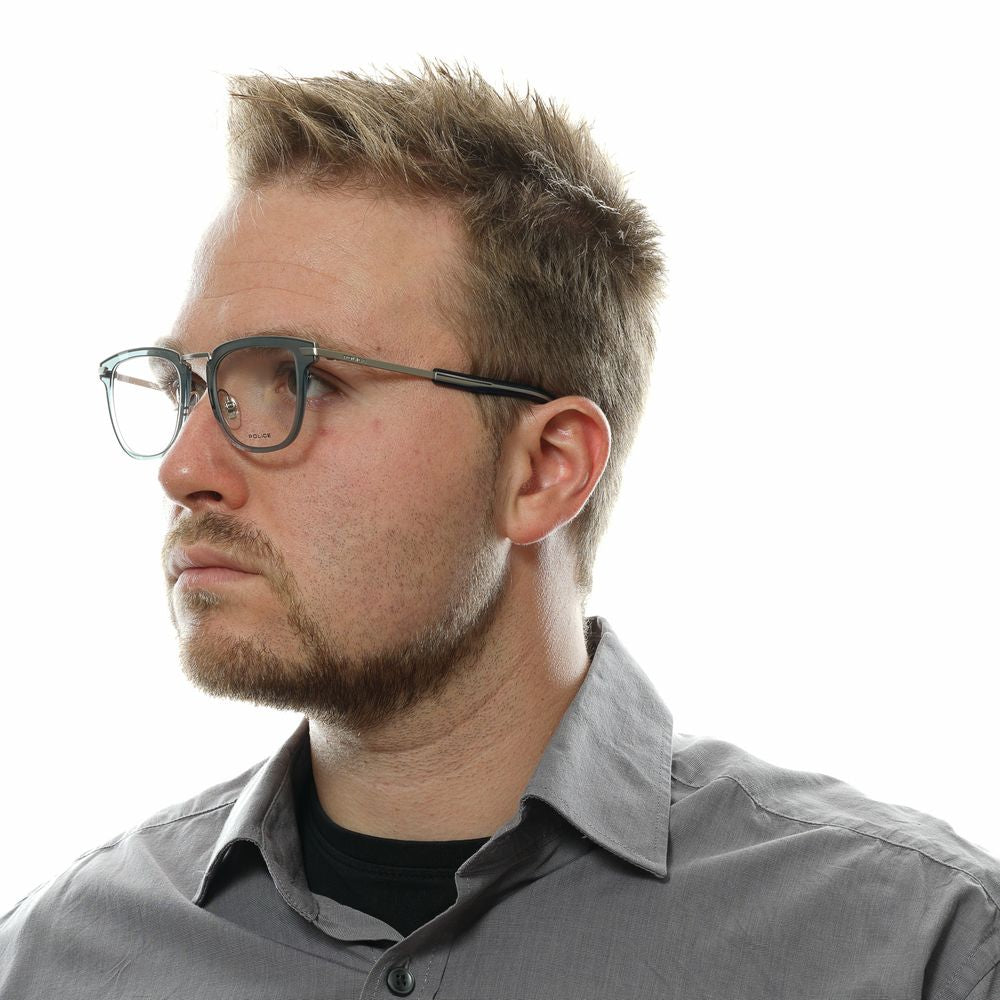 Police Silver Metal & Plastic Glasses (Frames)