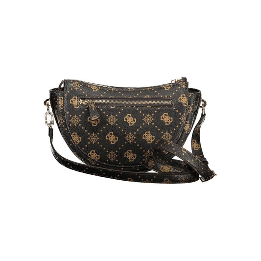 Guess Jeans Braune Polyurethan Damenhandtasche