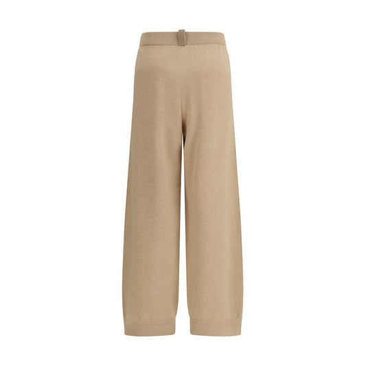 Fabiana Filippi Beige Wool Oves Aries Casual Pants