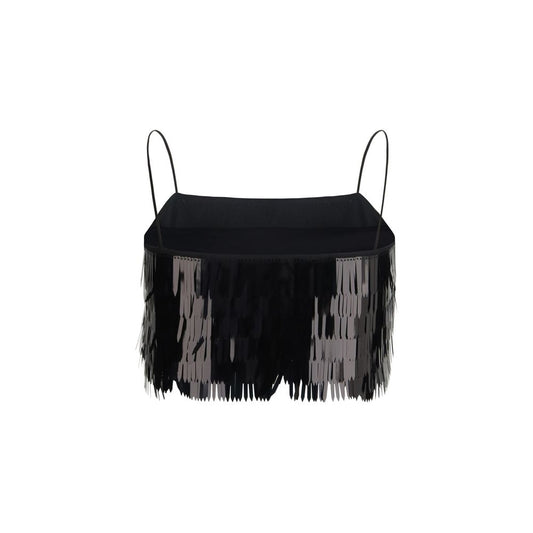 Self-Portrait Black Polyester Blouse