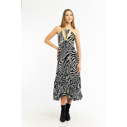 Patrizia Pepe Black Viscose Casual Dress