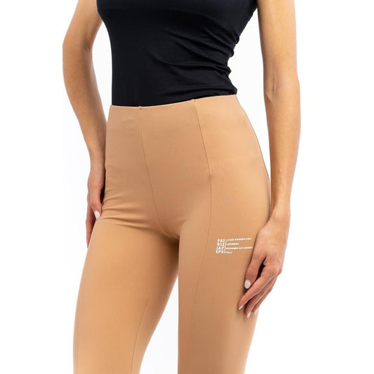 Patrizia Pepe Beige Nylon Leggings