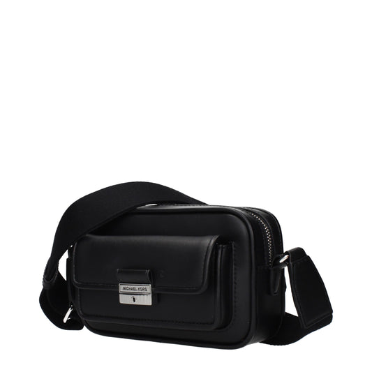 Michael Kors Black Leather Crossbody Bag