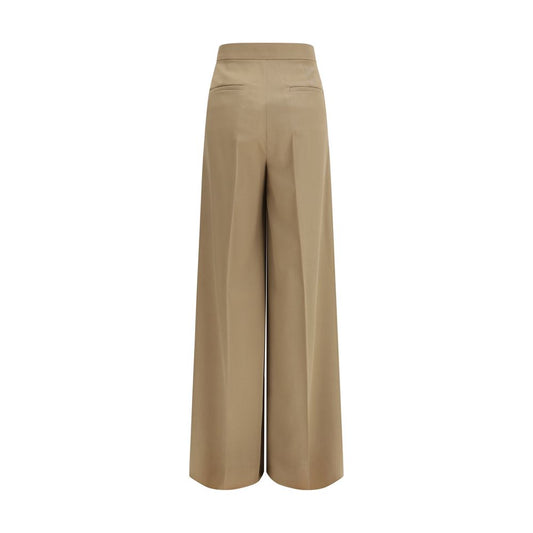 Max Mara Beige Wool Oves Aries Pants