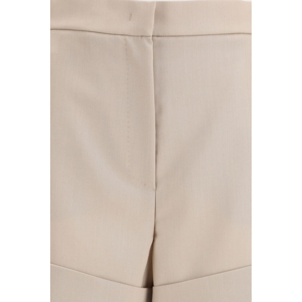 Max Mara Bicolor-Bermudashorts aus Schafwolle