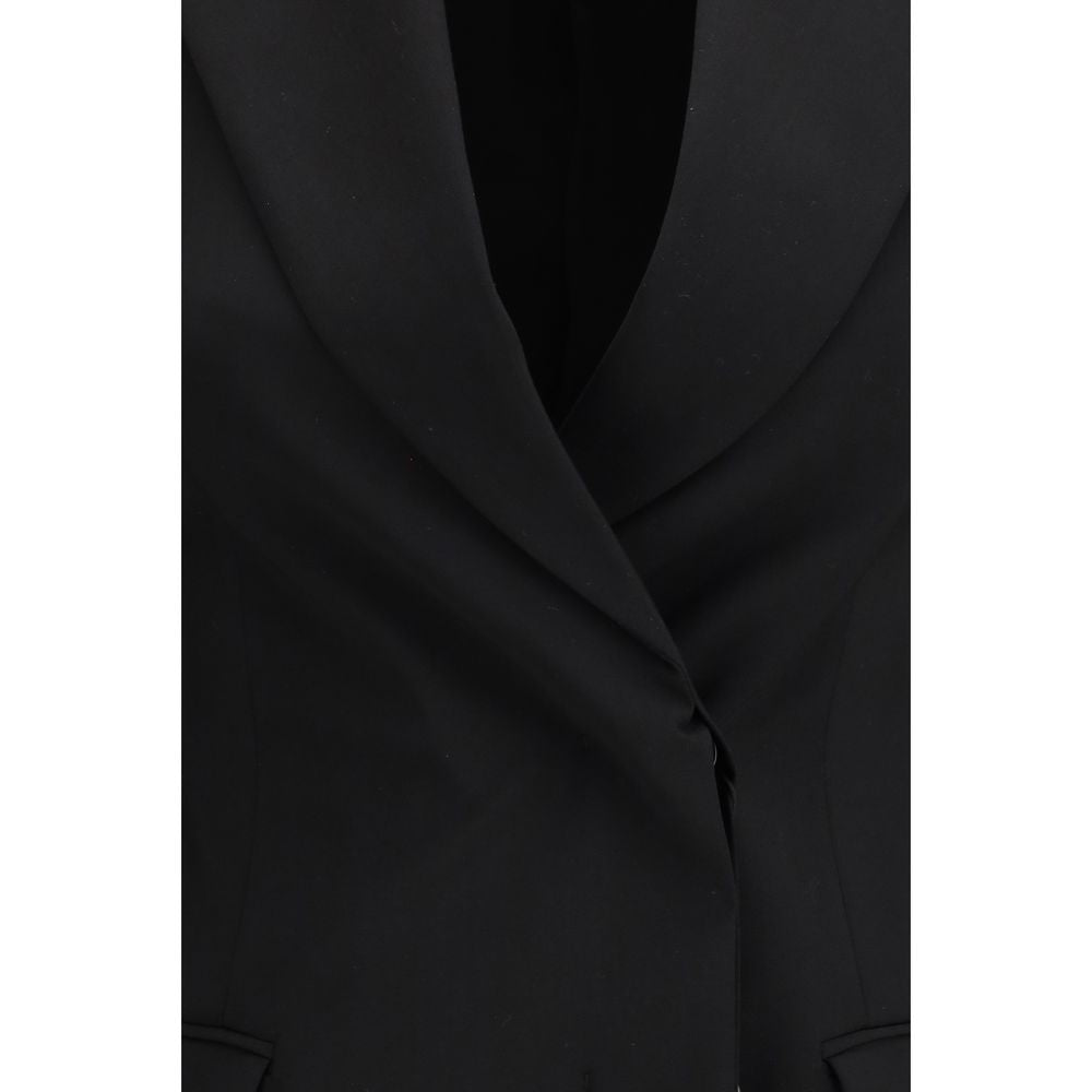 Max Mara Schwarzer Oversize-Blazer aus Wolle