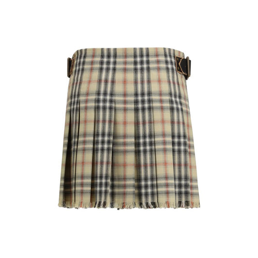 Burberry Multicolor Wool Mini Skirt