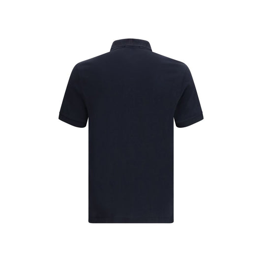 Stone Island Blue Cotton Polo Shirt
