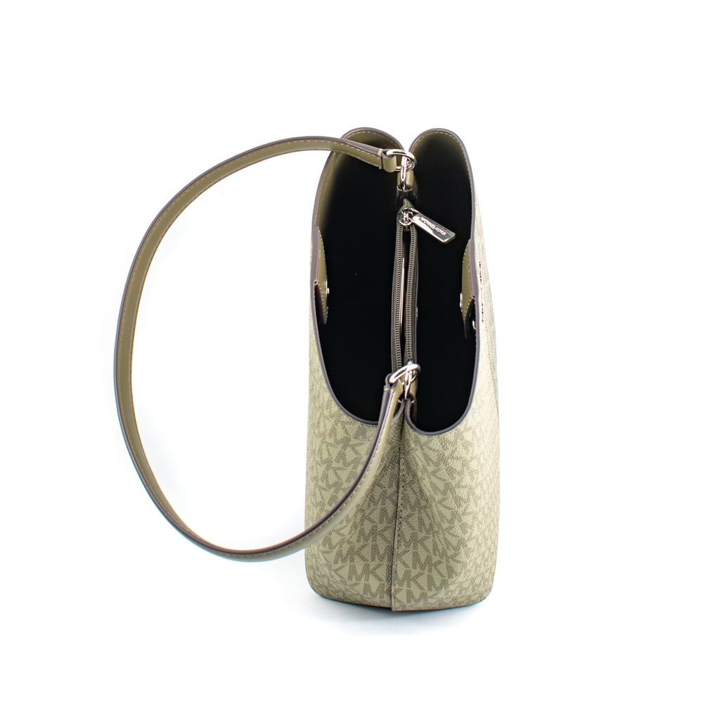 Michael Kors Bicolor Canvas Shoulder Bag