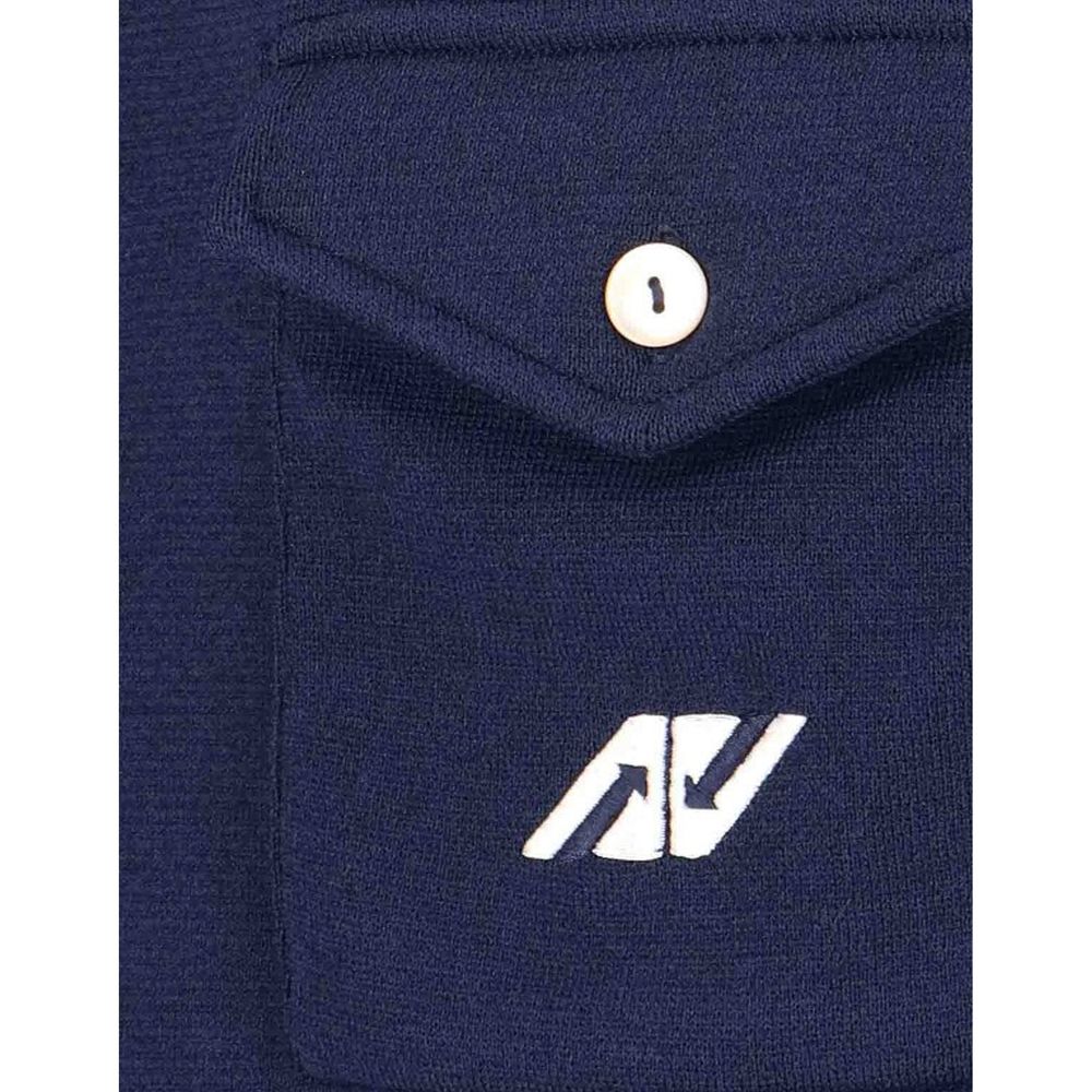 Autry Blue Nylon Cardigan