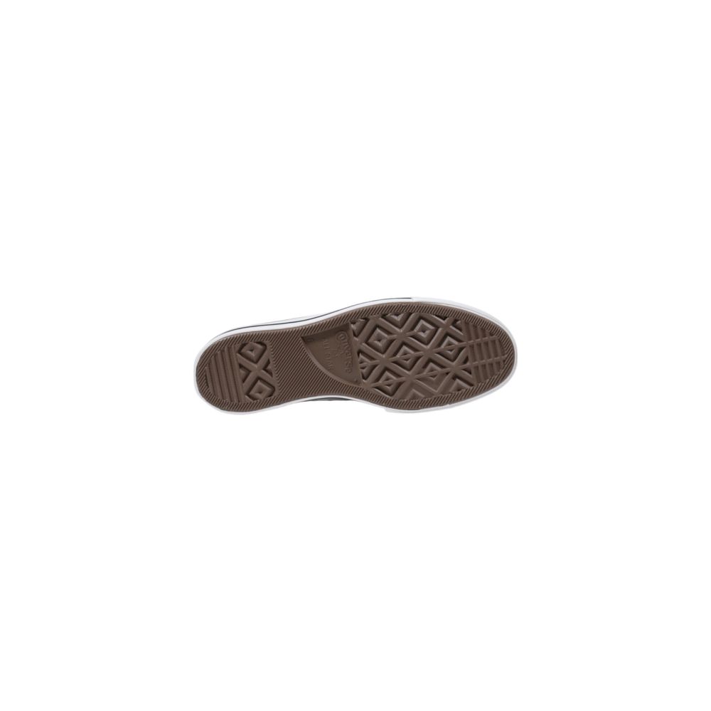 Converse weiße Stoff-Plateausneaker