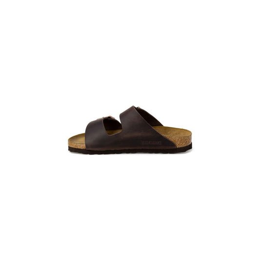 Birkenstock Brown Synthetic Flat Sandals