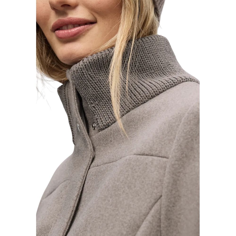 Street One Gray Polyester Coat