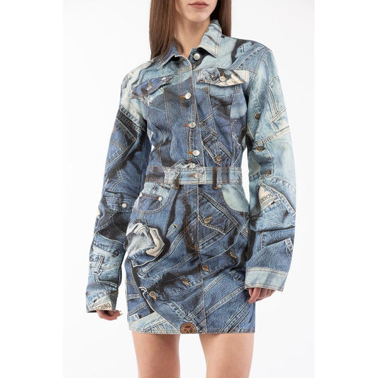 Love Moschino Multicolor Cotton Casual Dress