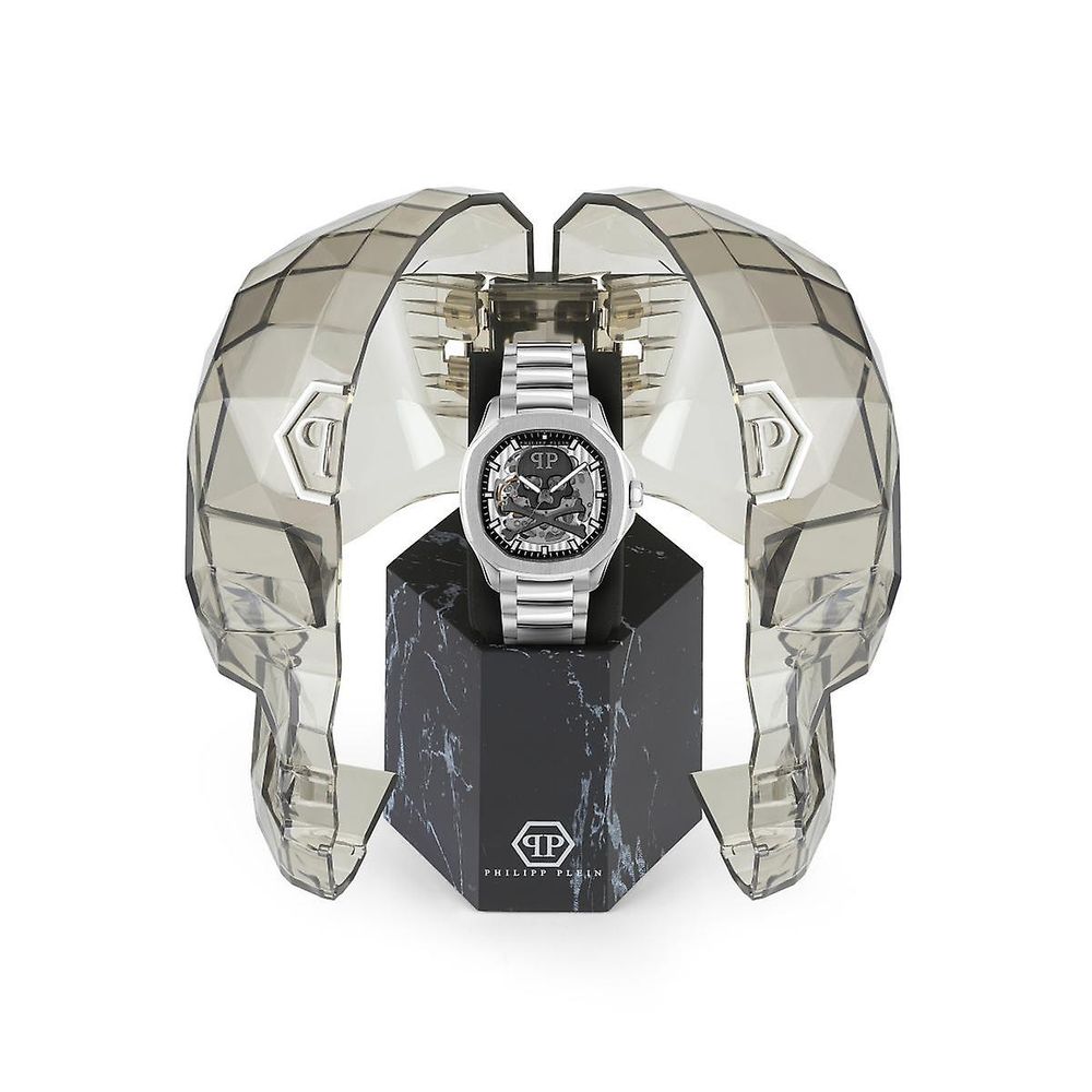 Philipp Plein Gray Stainless Steel Dress Watch