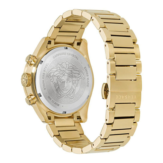 Versace Gold Stainless Steel Dress Watch