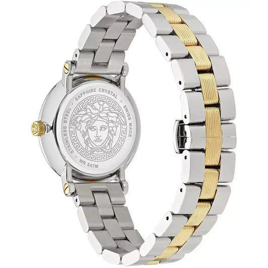 Versace Gray Stainless Steel Dress Watch
