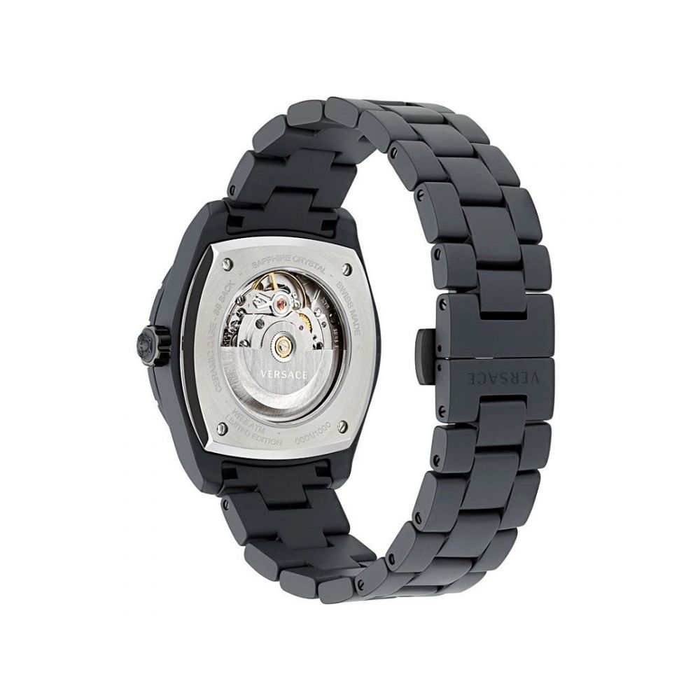 Versace Black Ceramic Dress Watch