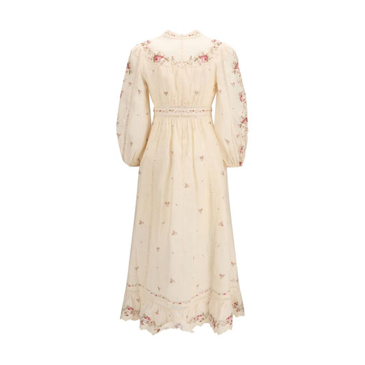 Zimmermann Beige Linen Casual Dress