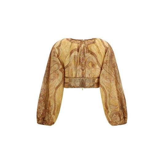 Zimmermann Bicolor Cotton Blouse