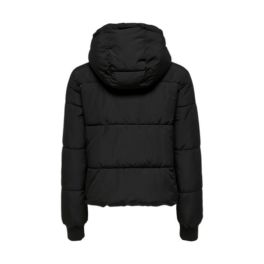 Jacqueline De Yong Black Polyester Shell Jacket