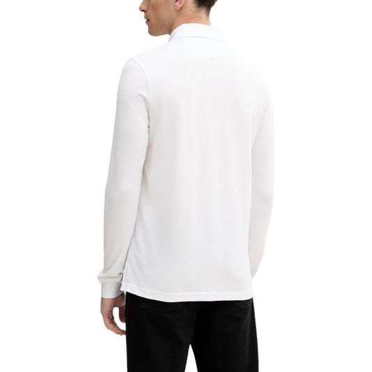 Tommy Hilfiger Weißes Langarm-T-Shirt aus Bio-Baumwolle