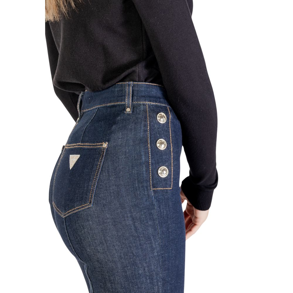 Guess Blue Cotton Bootcut Jeans
