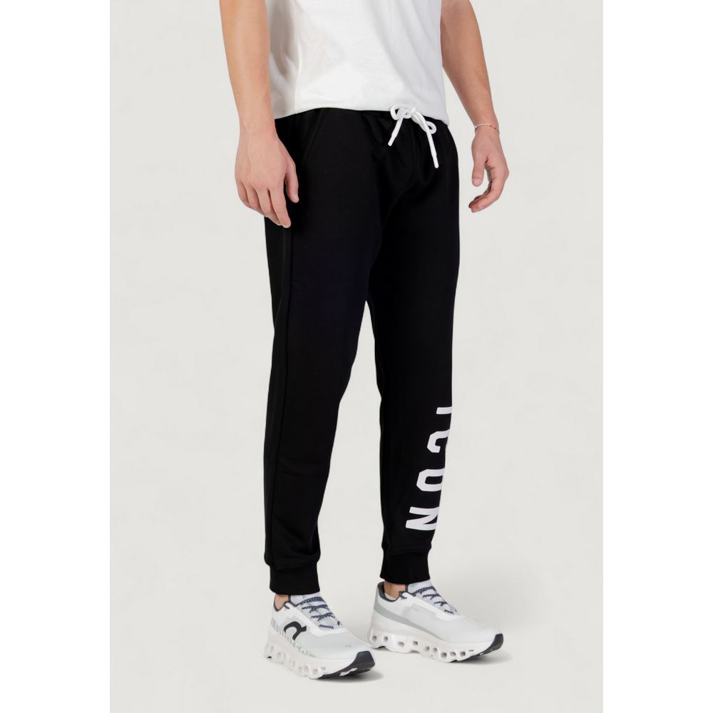 Icon Jogginghose aus schwarzer Baumwolle (Workout-Hose)