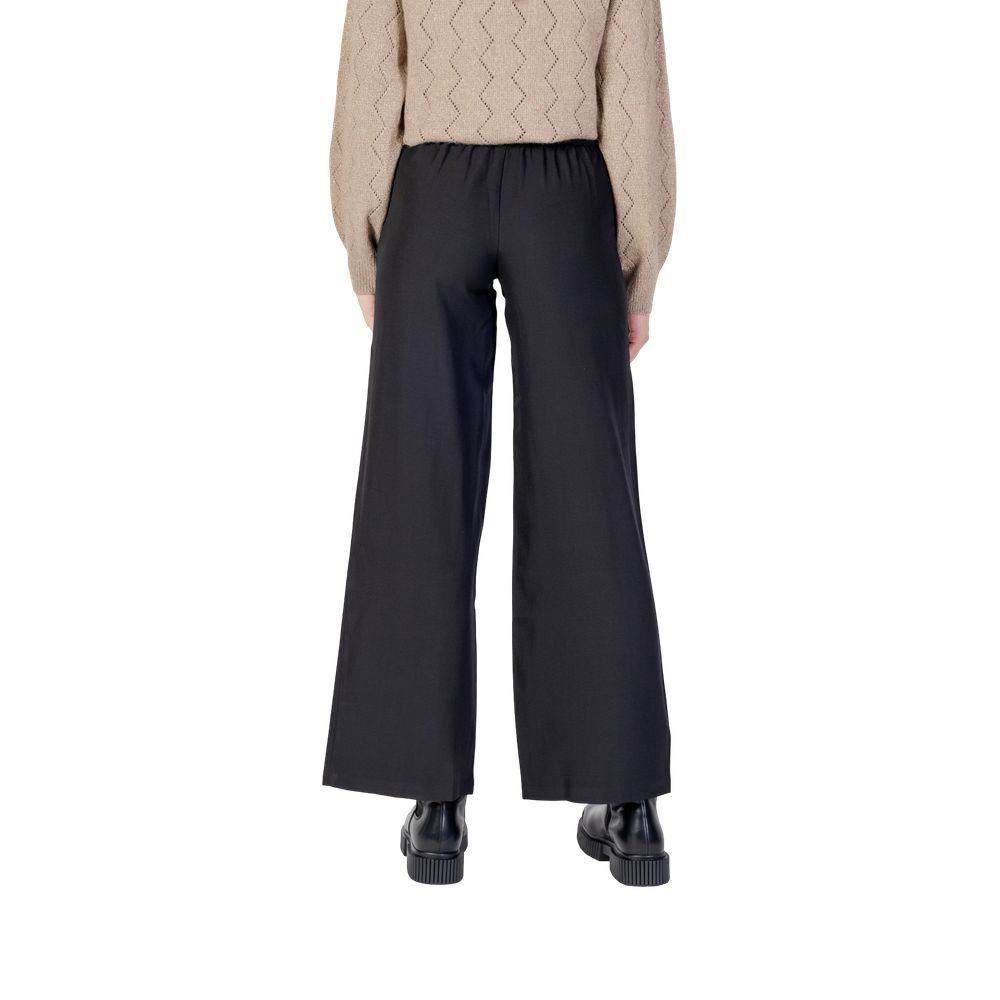 Jacqueline De Yong Schwarze Schlaghose aus Polyester
