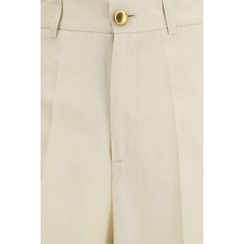 P.A.R.O.S.H. Beige Viskose Freizeithose