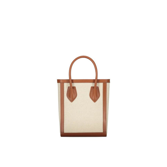 Balmain Brown Cotton Tote Bag