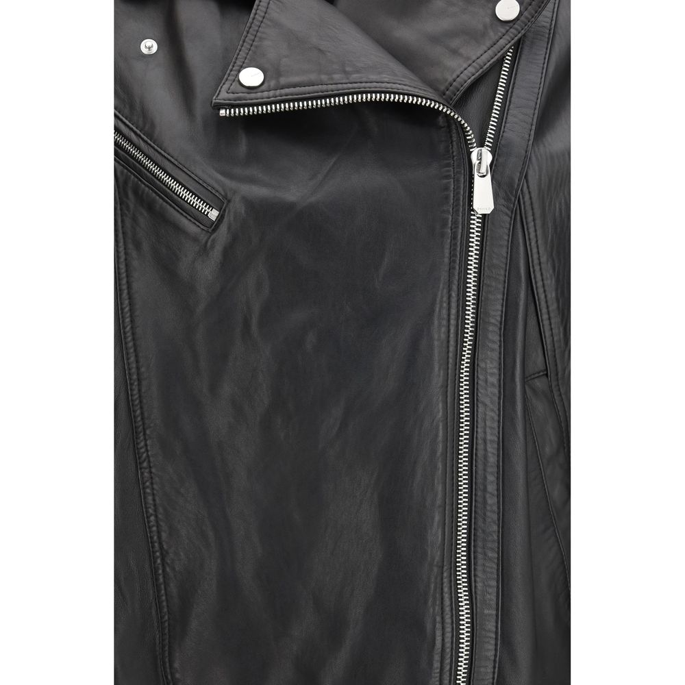 PINKO Schwarze Lammlederjacke