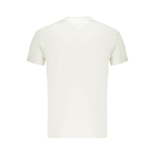 Tommy Hilfiger White Cotton Men T-Shirt