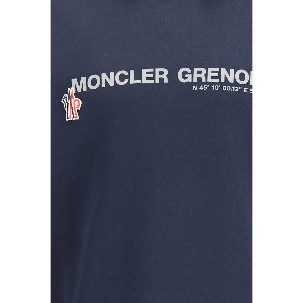 Moncler Grenoble Blue Cotton Sweatshirt