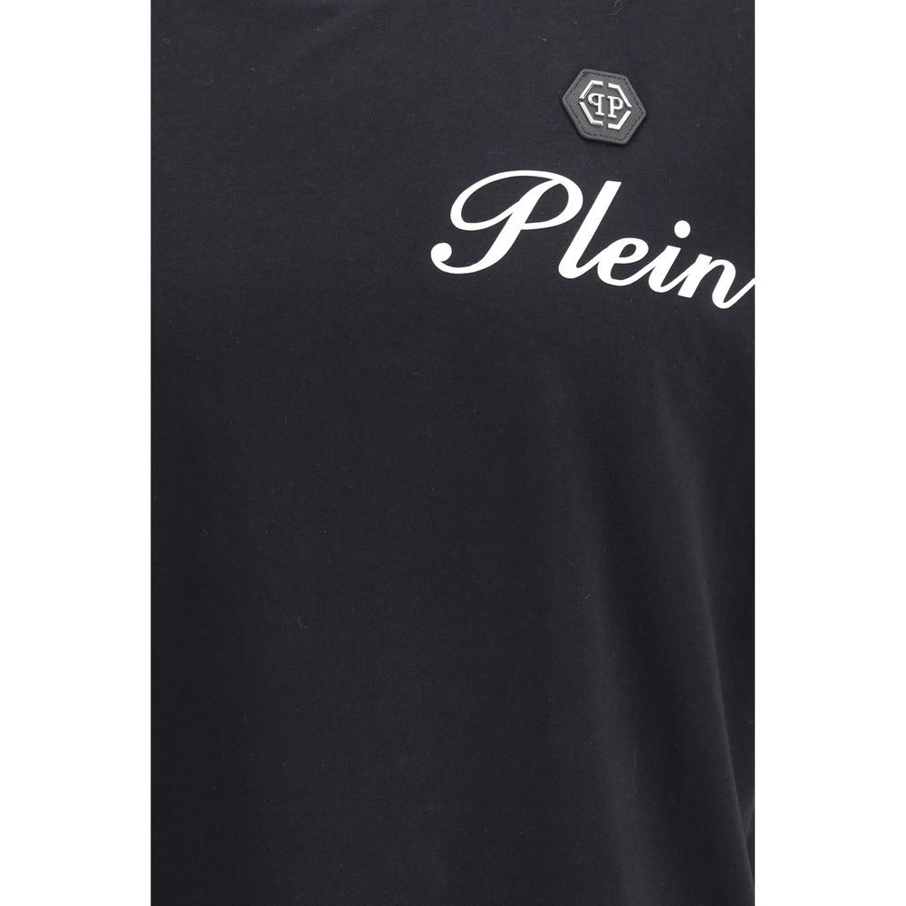 Philipp Plein Black Cotton T-Shirt