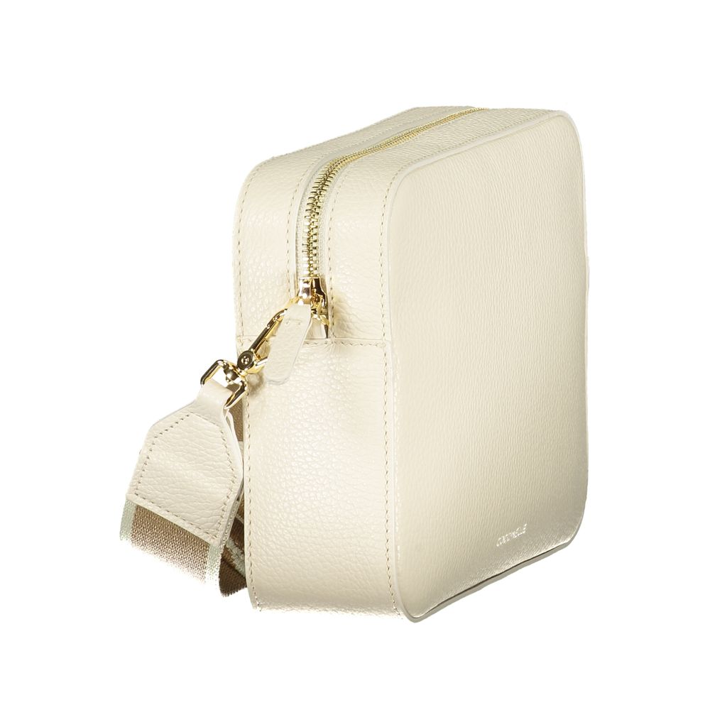 Coccinelle Damen-Handtasche aus weißem Leder