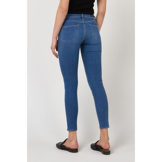 Gas Blue Cotton Skinny Jeans