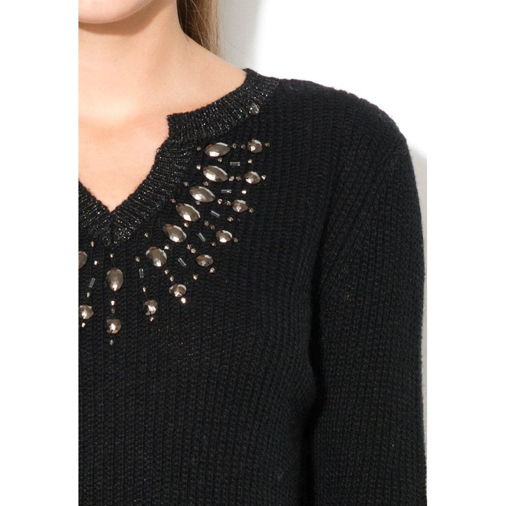 Gas Black Marabou Sweatshirt